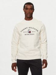 Tommy Hilfiger Bluza MW0MW35526 Écru Regular Fit. Bluzy męskie Tommy Hilfiger, m, bez wzorów, z bawełny, bez kaptura. Za 339.99 zł.