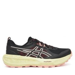 Buty do biegania Asics. Czarne obuwie sportowe damskie Asics, bez wzorów, do biegania. Za 339.99 zł.