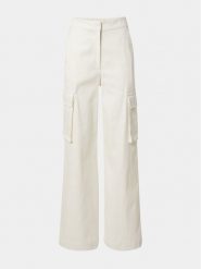 Edited Spodnie materiałowe Malena Biały Wide Leg. Białe spodnie materiałowe damskie Edited, bez wzorów, z bawełny. Za 379.99 zł.