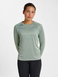 Damska koszulka z długim rękawem Newline Beat. Zielone t-shirty damskie Newline, l, bez wzorów, z materiału, bez kołnierzyka. Za 154.00 zł.
