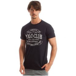 Polo Club C.H..A T-Shirt Męski M Ciemnoniebieski. Czarne koszulki polo męskie Polo Club C.H..A. W wyprzedaży za 119.00 zł.