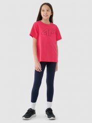 4F T-shirt oversize z nadrukiem dziewczęcy - różowy 146 (10-11 lat). Czerwone t-shirty i topy dla dziewczynek 4f, bez wzorów, z bawełny, bez ramiączek. W wyprzedaży za 29.99 zł.