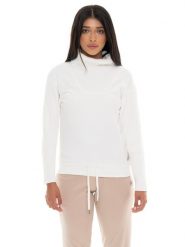 Leone 1947 Warm Touch Damen Rollkragen-Bluza zimowa ze Strickeinsätzen. Białe bluzy sportowe damskie LEONE 1947 APPAREL, s, bez wzorów, z dzianiny, bez kaptura, na fitness i siłownię. Za 412.58 zł.