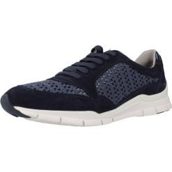Buty GEOX D SUKIE B Niebieski. Niebieskie obuwie sportowe damskie Geox, bez wzorów, z materiału, na fitness i siłownię. Za 322.99 zł.