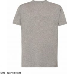JHK TSUA150 - T-shirt męski z krótkim rękawem - szary melanż XL. Szare t-shirty męskie JHK, m, bez wzorów, bez kołnierzyka. Za 18.00 zł.