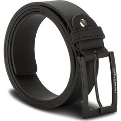Pasek Męski TRUSSARDI JEANS - Belt Rubberized 71L00051 K299. Czarne paski damskie TRUSSARDI JEANS, w paski, z jeansu. W wyprzedaży za 189.00 zł.