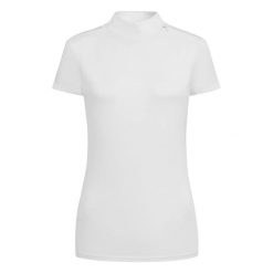 Damska koszulka polo na zawody ELT Hailey. Białe koszulki sportowe damskie ELT, xl, bez wzorów, z elastanu, bez kołnierzyka, bez ramiączek, do jazdy konnej. Za 165.00 zł.