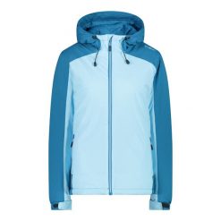 Kurtka damska z kapturem ripstop CMP. Niebieskie kurtki damskie CMP, xl, bez wzorów, z materiału, z kapturem. Za 382.60 zł.