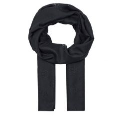 Szal Guess. Czarne szaliki i chusty damskie Guess, z aplikacjami. Za 429.99 zł.