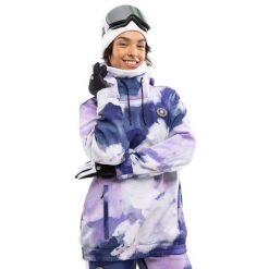 Damska kurtka snowboardowa Sporty zimowe SIROKO W1-W Kumo. Fioletowe kurtki damskie SIROKO, na zimę, bez wzorów, z softshellu, bez kaptura. Za 317.00 zł.