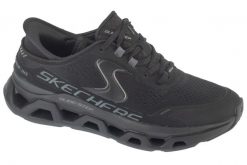 Buty sportowe Sneakersy damskie, Slip-Ins: Glide-Step Altus. Czarne obuwie sportowe damskie Skechers, bez wzorów, z materiału, trekkingowe. Za 499.99 zł.