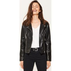Kurtka biker z eco skóry - Czarny. Kurtki damskie marki House. Za 139.99 zł.