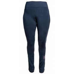 Damskie legginsy jeździeckie z pełną przyczepnością Karlslund Galdur Jodhpur. Niebieskie legginsy damskie KARLSLUND, bez wzorów, z materiału. Za 379.70 zł.
