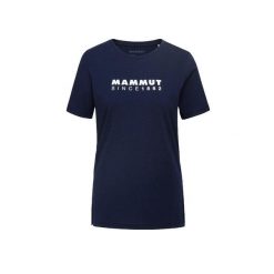 Koszulka damska Mammut Core Classic. Niebieskie koszulki sportowe damskie Mammut, bez wzorów, bez kołnierzyka, bez ramiączek, na jogę i pilates. Za 139.99 zł.