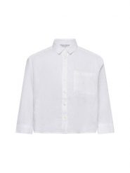 Marie Lund Lniana letnia bluzka - Liane Kobiety len biały, 42. Białe bluzki damskie Marie Lund, bez wzorów, ze lnu, eleganckie, bez kołnierzyka, bez ramiączek. Za 249.95 zł.