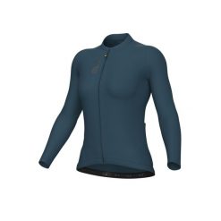 Koszulka rowerowa damska Alé Cycling Solid Color Block 2.0 LS. Niebieskie bluzy sportowe damskie ALÉ CYCLING, bez wzorów, rowerowe. Za 449.99 zł.