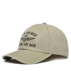 Czapka z daszkiem Aeronautica Militare. Zielone czapki i kapelusze męskie Aeronautica Militare, bez wzorów. Za 219.99 zł.