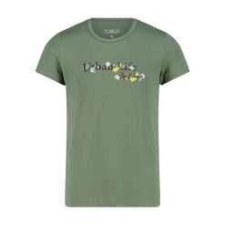 T-shirt z szerokim dekoltem dla dziewczynki CMP. Zielone t-shirty i topy dla dziewczynek CMP, bez wzorów, bez ramiączek. Za 124.70 zł.