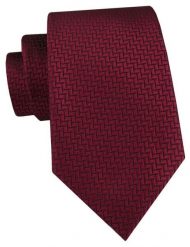 Męski Krawat Alties - Bordowy z Delikatną Fakturą Tkaniny. Czerwone krawaty i muchy Alties, bez wzorów, z tkaniny, eleganckie. Za 55.00 zł.