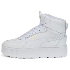 Buty Puma Karmen Rebelle Mid, Kobiety. Białe obuwie sportowe damskie Puma, bez wzorów, z gumy, trekkingowe. Za 489.99 zł.