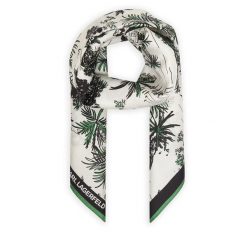 Chusta KARL LAGERFELD. Szaliki i chusty damskie KARL LAGERFELD, bez wzorów. Za 649.99 zł.