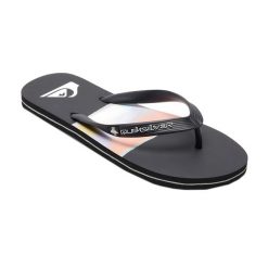 Japonki plażowe męskie Quiksilver Molokai Airbrushed. Czarne klapki męskie Quiksilver, z gumy, sportowe. Za 55.99 zł.