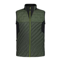 Kurtka puchowa bez rękawów CMP Unlimitech. Zielone kurtki męskie CMP, bez wzorów, z puchu, sportowe, bez kaptura. W wyprzedaży za 563.70 zł.