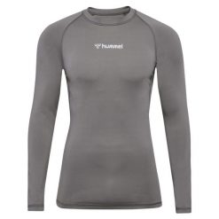 Dżersej z długim rękawem Hummel BL Performance. Szare koszulki sportowe męskie Hummel, bez wzorów, z dżerseju, bez kołnierzyka, bez ramiączek, do piłki ręcznej. Za 213.50 zł.