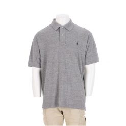 Polo Ralph Lauren męska koszulka z krótkim rękawem szara. Szare koszulki polo męskie Ralph Lauren, l, bez wzorów, bez kołnierzyka, bez ramiączek, na golfa. Za 102.20 zł.
