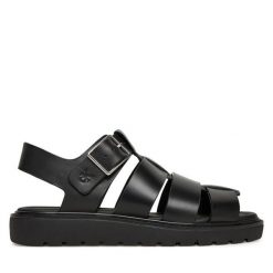 Sandały Calvin Klein Jeans. Czarne sandały damskie Calvin Klein Jeans, bez wzorów, z jeansu, bez obcasa, na płaskiej podeszwie, bez zapięcia. Za 269.99 zł.