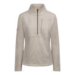 Bluza Damska Hoxie Marl Fleece Top. Białe bluzy damskie Trespass, m, z aplikacjami, z bawełny, bez kaptura. Za 205.99 zł.
