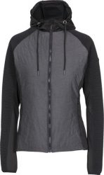 Bluza z kapturem 2058 z pikowanym korpusem. Czarne bluzy damskie 2117 OF SWEDEN, l, z aplikacjami, z materiału, z kapturem. Za 225.50 zł.