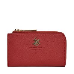 Portfel Beverly Hills Polo Club. Czerwone portfele damskie Beverly Hills Polo Club, bez wzorów. Za 59.99 zł.