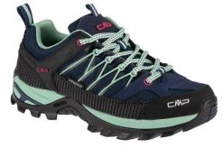 Damskie Niskie buty trekkingowe CMP Rigel waterprof. Niebieskie obuwie sportowe damskie CMP, bez wzorów, z zamszu, trekkingowe. Za 366.99 zł.