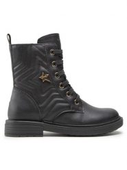 Geox Botki J Eclair G. N J269QN 000BC C9999 S Czarny. Czarne botki dziewczęce Geox, ze skóry, bez zapięcia. Za 319.99 zł.