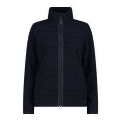 Bluza damska turystyczna CMP 34H0426. Niebieskie bluzy sportowe damskie CMP, m, bez wzorów, bez kaptura, trekkingowe. Za 382.50 zł.