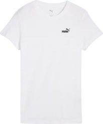 Koszulka damska Puma ESS Small No.1 Logo Tee biała 682372 02 L. Białe t-shirty damskie Puma, l, bez wzorów, bez kołnierzyka. Za 103.30 zł.
