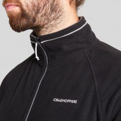 Bluza polarowa męska Craghoppers Corey VI Half Zip. Czarne bluzy męskie Craghoppers, m, bez wzorów, z polaru, bez kaptura, trekkingowe. Za 83.99 zł.
