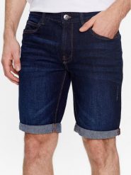 INDICODE Szorty jeansowe Kaden 70-100 Niebieski Regular Fit. Niebieskie szorty męskie INDICODE, m, bez wzorów, z bawełny. Za 119.99 zł.