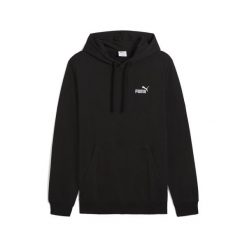 Męska bluza z kapturem Essentials z małym logo No. 1 PUMA Black. Czarne bluzy męskie Puma, m, bez wzorów, prążkowane, z kapturem. Za 229.00 zł.