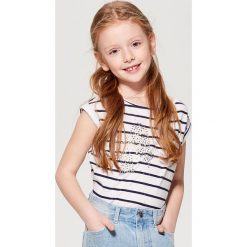 Koszulka dla dziewczynki little princess - Biały. T-shirty damskie marki Mohito. W wyprzedaży za 19.99 zł.