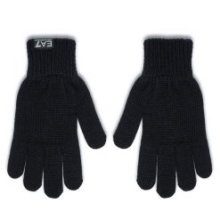 Rękawiczki EA7 Emporio Armani. Niebieskie rękawiczki damskie EA7 Emporio Armani, bez wzorów, z dzianiny. Za 219.99 zł.
