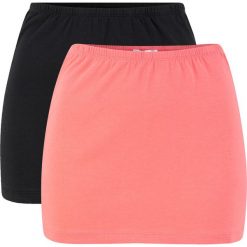 Pas przedłużający do shirtów (2 szt.) bonprix czarno-dymny koralowy. Czarne bluzki damskie bonprix, bez wzorów, bez kołnierzyka. Za 45.98 zł.