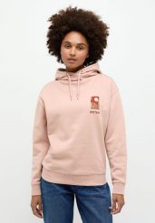 DAMSKA BLUZA Z KAPTUREM MUSTANG Bella H Print Misty Rose 1014474 8089. Czerwone bluzy damskie Mustang, m, bez wzorów, z kapturem. Za 139.99 zł.