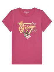 Guess T-Shirt J5GI16 K6YW4 Różowy Regular Fit. Czerwone t-shirty i topy dla dziewczynek Guess, z aplikacjami, z bawełny, bez ramiączek. Za 59.99 zł.