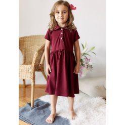 Sukienka Polo mini bordowa 92 bordo. Sukienki damskie marki Marie Zélie. W wyprzedaży za 88.20 zł.