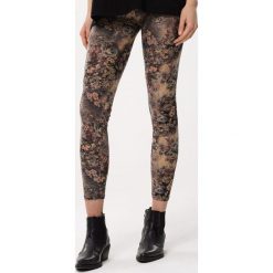 Beżowo-Szare Legginsy Total Look. Brązowe legginsy damskie Born2be, m, bez wzorów. Za 14.99 zł.