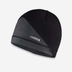 Czapka narciarska XC S 900 dorośli. Czarne czapki i kapelusze męskie INOVIK, bez wzorów, z elastanu. Za 49.99 zł.