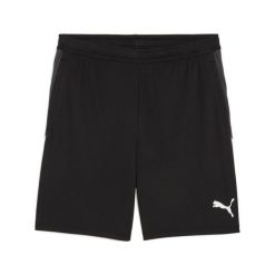 Szorty Puma Individualliga 2. Czarne krótkie spodenki sportowe męskie Puma, m, bez wzorów, z materiału, do piłki nożnej. Za 114.17 zł.