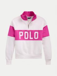 Polo Ralph Lauren Bluza 313957302001 Różowy Regular Fit. Czerwone bluzy dla dziewczynek Polo Ralph Lauren, bez wzorów, z bawełny, bez ramiączek, bez kaptura. Za 299.99 zł.